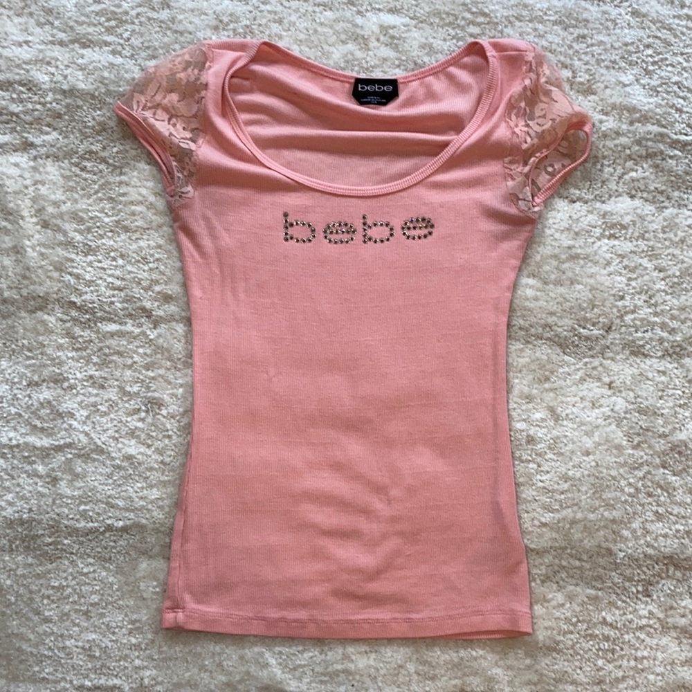 Y2K BEBE LACE TOP